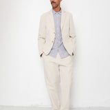 Cotton Linen Blazer - Natural Linen Canvas