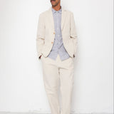 Cotton Linen Trouser - Natural Linen Canvas