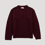 FOLK CREW JUMPER BURGUNDY