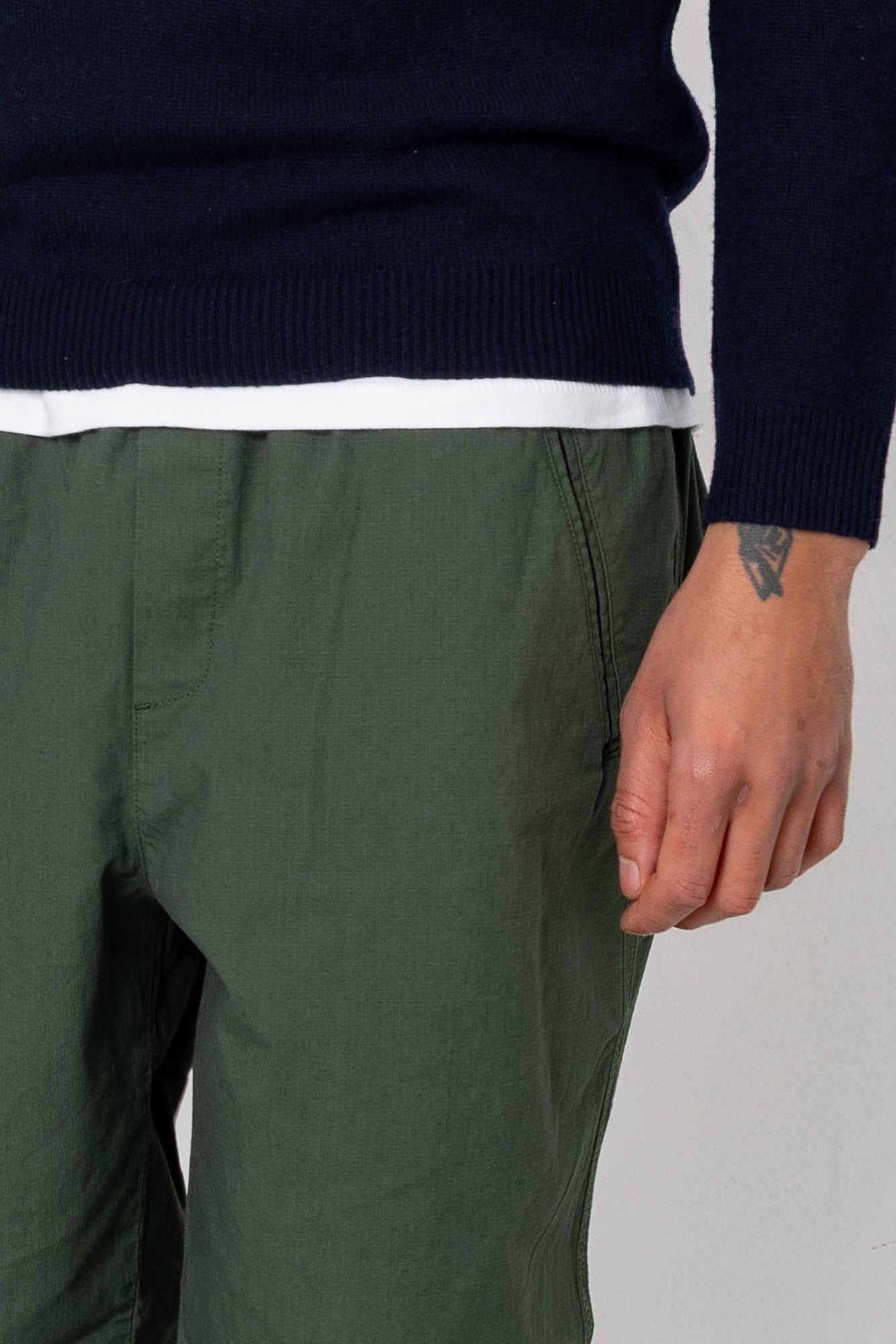 Folk | Folk Drawcord Assembly Pant - Olive Ripstop