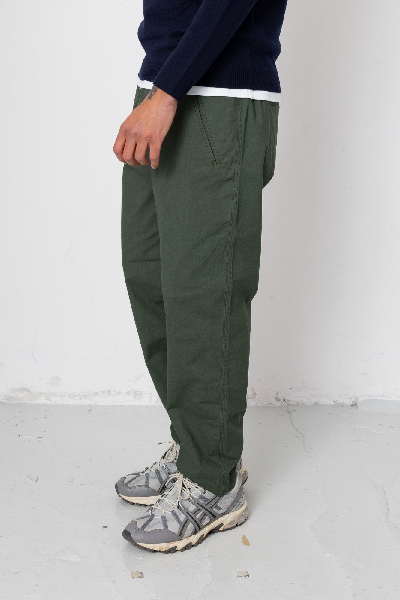 Folk | Folk Drawcord Assembly Pant - Olive Ripstop