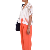 Drawcord Baggy Pants - Coral