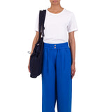 Drawcord Baggy Pants - Washed Cobalt
