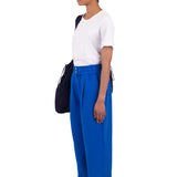 Drawcord Baggy Pants - Washed Cobalt