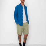 Easy Fit Shirt - Indigo Linen
