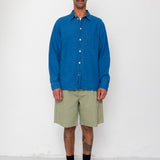 Easy Fit Shirt - Indigo Linen