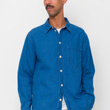 Easy Fit Shirt - Indigo Linen