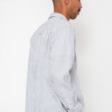 Easy Fit Shirt - Soft Blue Mini Check