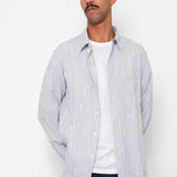 Easy Fit Shirt - Soft Blue Mini Check