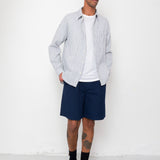 Easy Fit Shirt - Soft Blue Mini Check