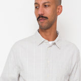 Relaxed Fit Shirt - Silver Textured Check