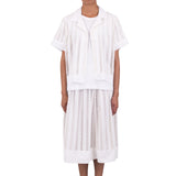 Full Seam Skirt - Ecru Ladder Embroidery