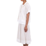 Full Seam Skirt - Ecru Ladder Embroidery