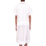 Full Seam Skirt - Ecru Ladder Embroidery