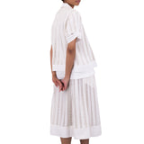 Full Seam Skirt - Ecru Ladder Embroidery