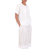 Full Seam Skirt - Ecru Ladder Embroidery