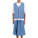 Gilet - Light Indigo Topstitch