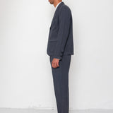 Folk | Folk Lunar Suit Trouser - Soft Black Cotton Linen