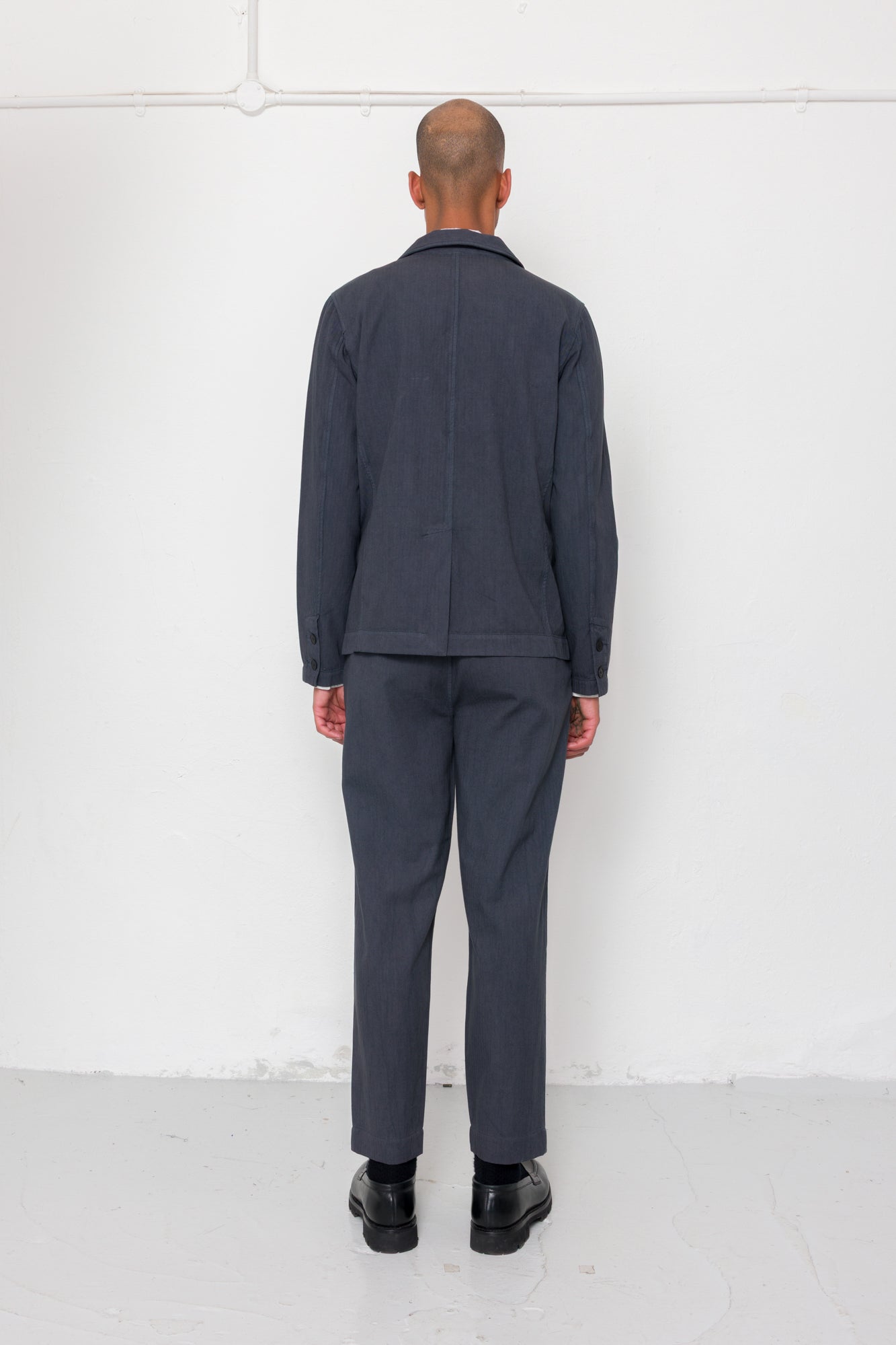Folk | Folk Lunar Suit Trouser - Soft Black Cotton Linen