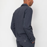 Lunar Blazer - Soft Black Cotton Linen
