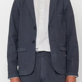 Lunar Blazer - Soft Black Cotton Linen