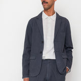 Lunar Blazer - Soft Black Cotton Linen