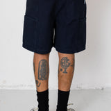 Lunar Jean Short - Deep Indigo Herringbone