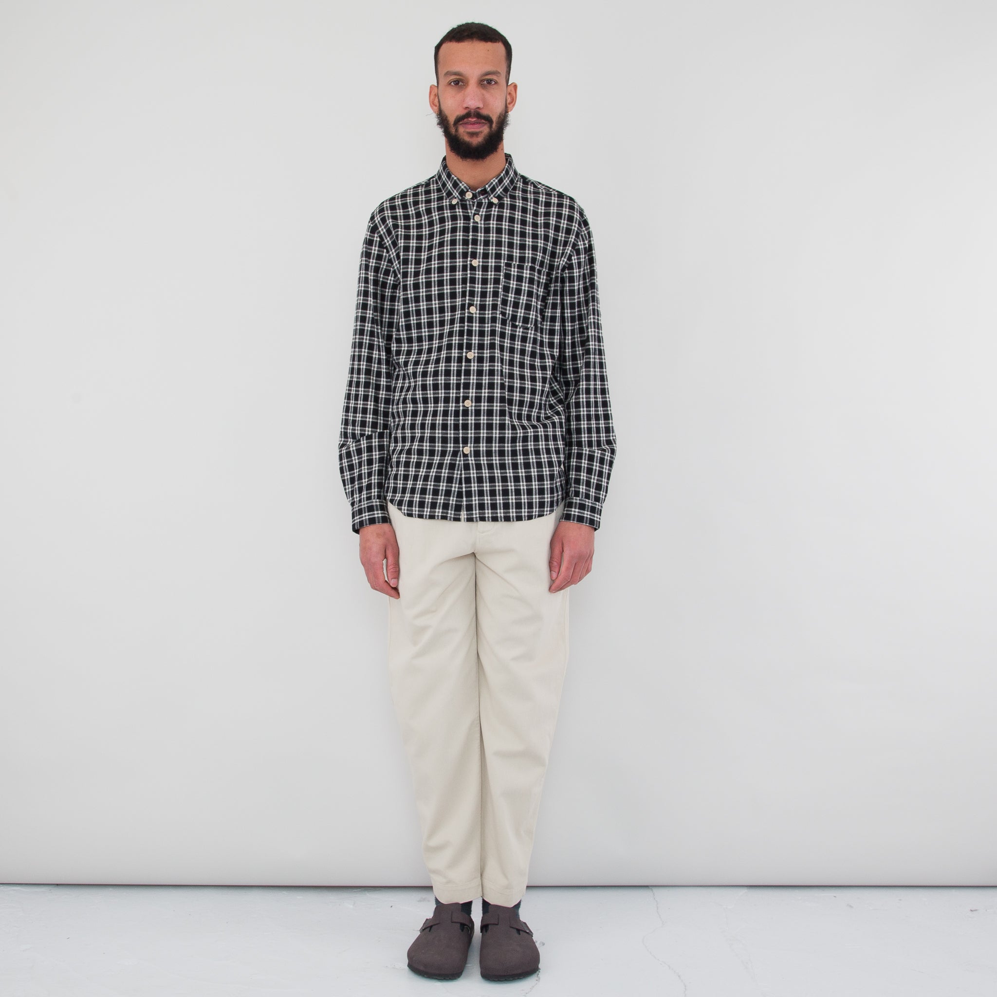 Folk | Relaxed Fit Shirt - Black Check