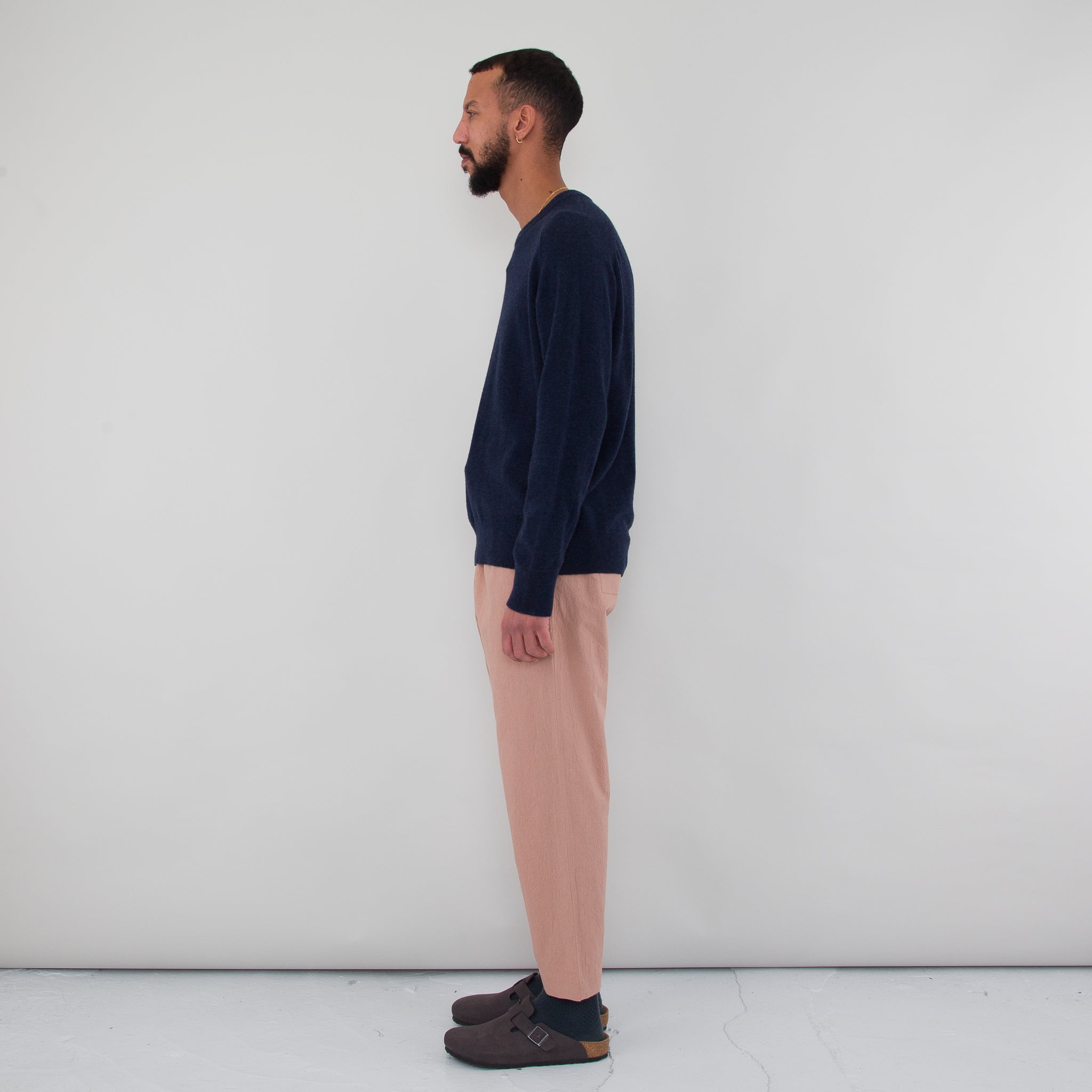 Folk | Drawcord Assembly Pant - Pink Crinkle