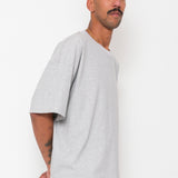 Oversized T-Shirt - Grey Melange Slub