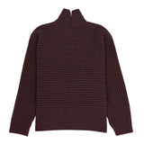 Open Funnel Neck Jumper - Coffee