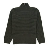 Open Funnel Neck Jumper - Dark Forest Green