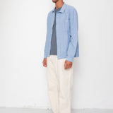 Folk | Folk Patch Shirt - Light Indigo Basketweave