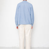 Folk | Folk Patch Shirt - Light Indigo Basketweave