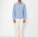 Folk | Folk Patch Shirt - Light Indigo Basketweave