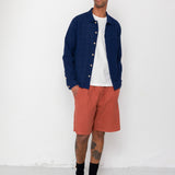 Folk | Folk Patch Shirt - Navy Openweave