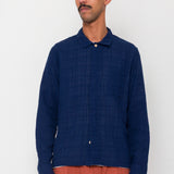 Folk | Folk Patch Shirt - Navy Openweave