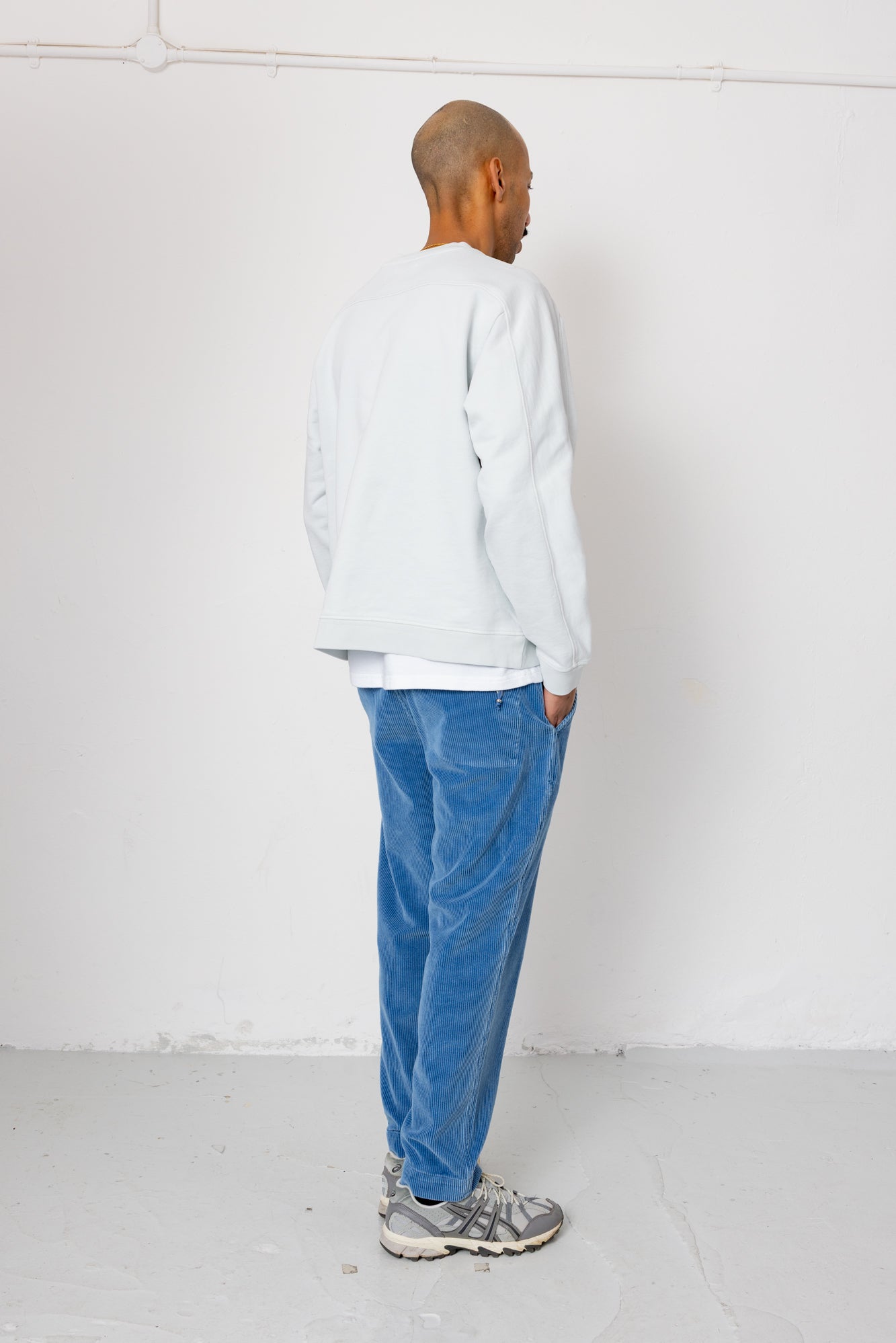 Folk | Folk Prism Sweat - Light Blue Grey
