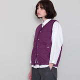 Qulited Boxy Gilet - Wine