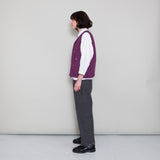 Qulited Boxy Gilet - Wine