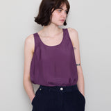 Scoop Back Vest - Wine