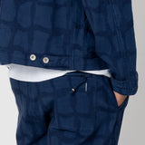 Signal Pant - Irregular Block Jacquard Navy