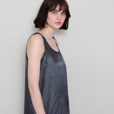 Slip Dress - Coal Satin