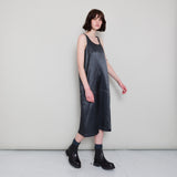 Slip Dress - Coal Satin