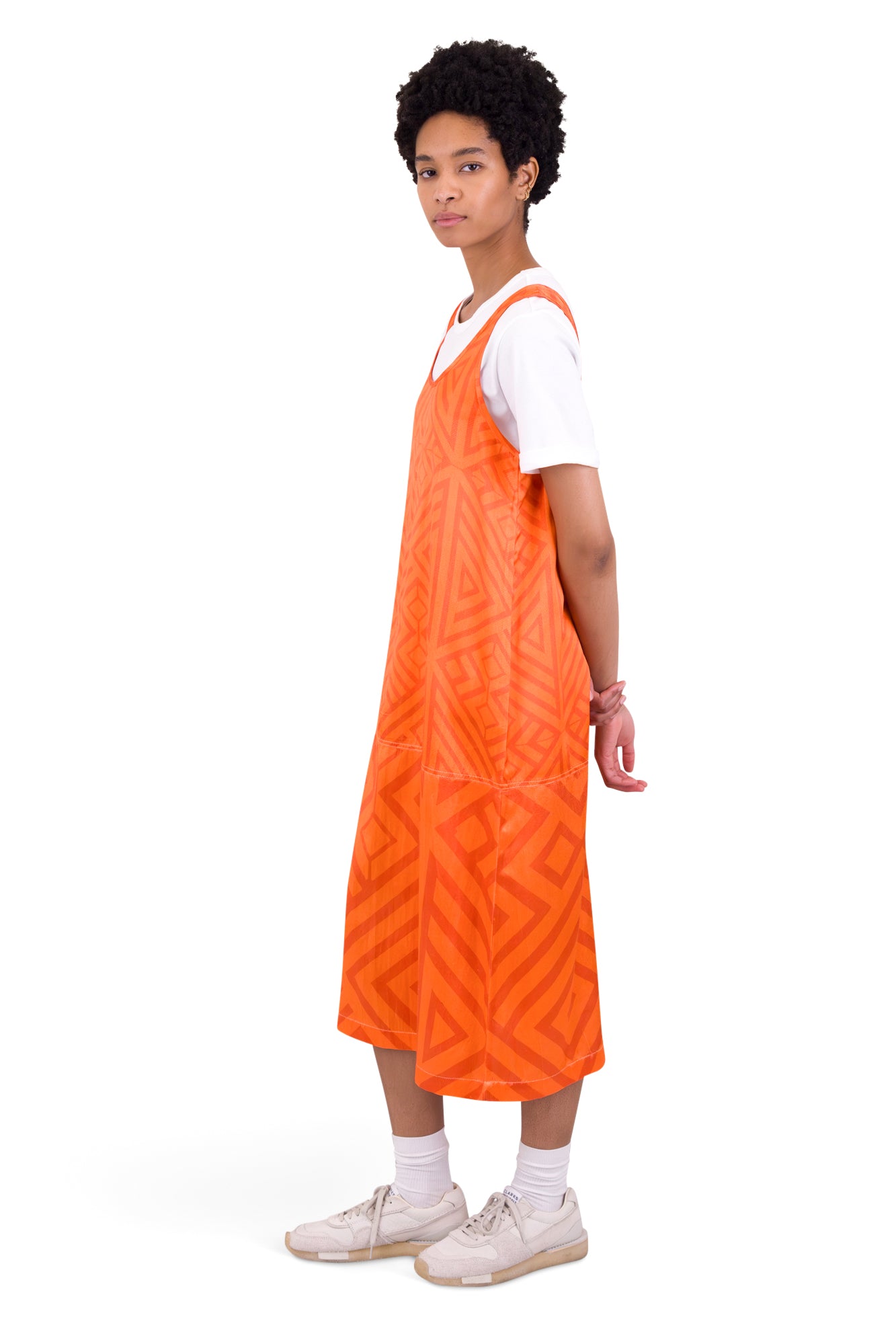 silk slip dress coral under $500 Sisters The Label - Havanna Slip Gown - Coral Silk