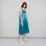 Slip Dress - Verdigris Satin