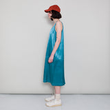 Slip Dress - Verdigris Satin