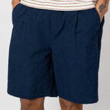 Relaxed Assembly Short - Dark Navy Crinkle