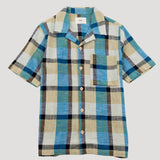 Short Sleeve Soft Collar Shirt - Multigingham Check