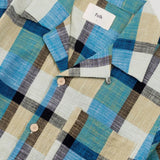 Short Sleeve Soft Collar Shirt - Multigingham Check
